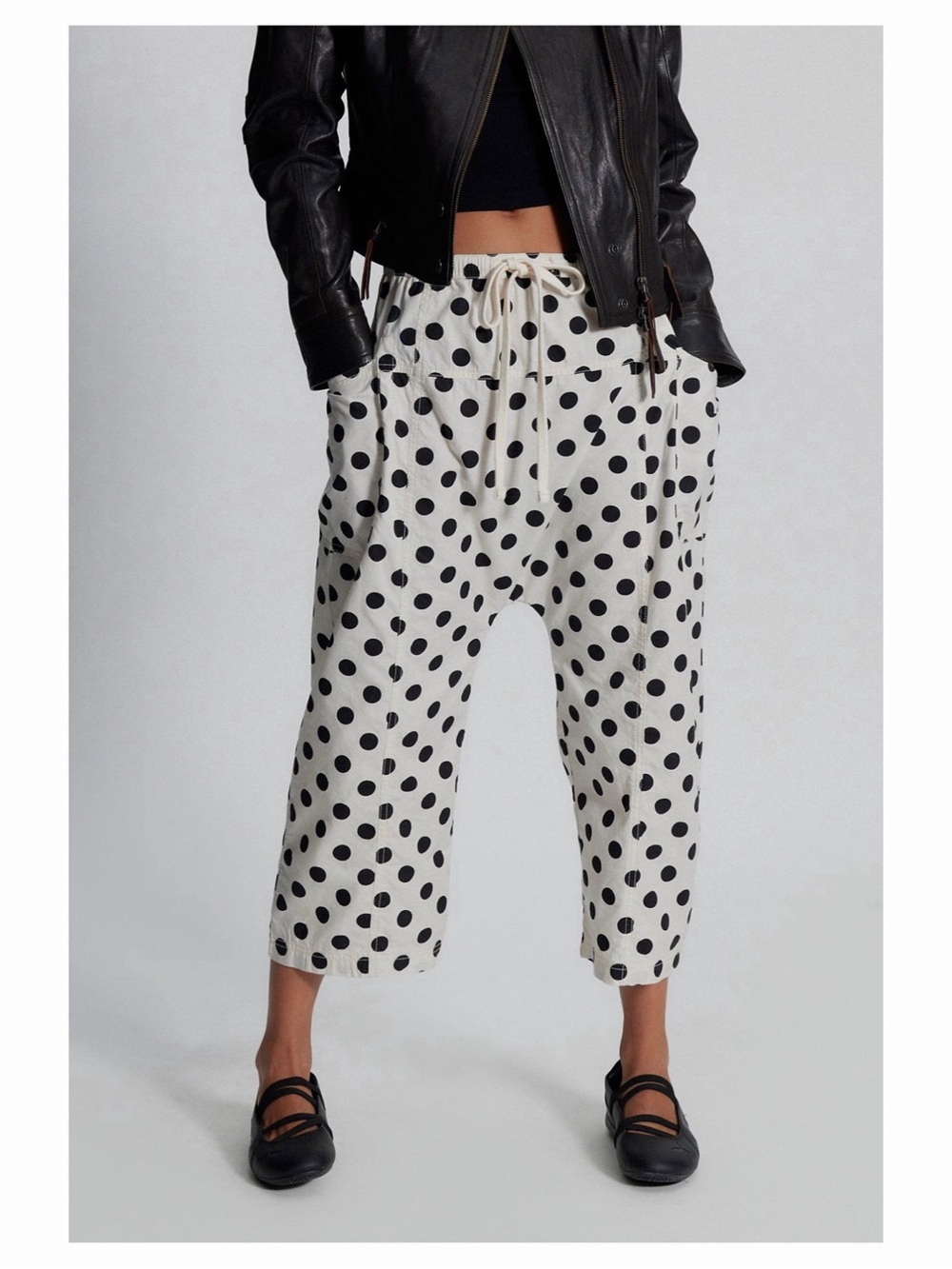 Free People Need You Now Printed Cotton-Poplin Harem Pants